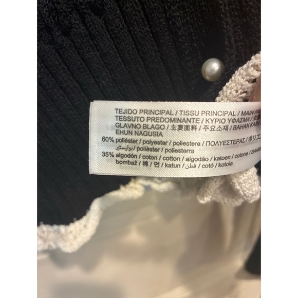 ZARA Mixed Ruffle Knit Sweater - Picture 5 of 5